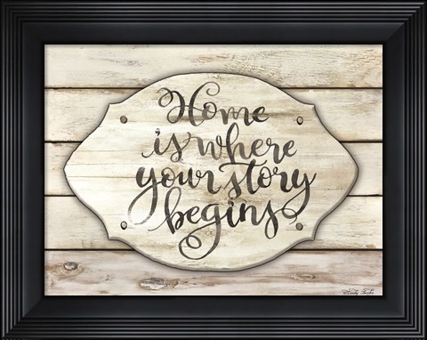 Framed Home is Where Your Story Begins Print