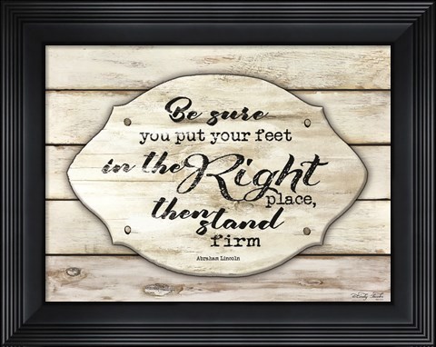 Framed Stand Firm Print