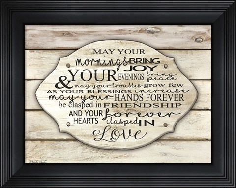 Framed May Your Morning Bring Joy Print