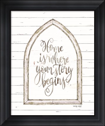 Framed Home is Where Your Story Begins Print