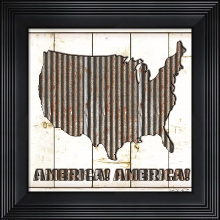 Framed America Print