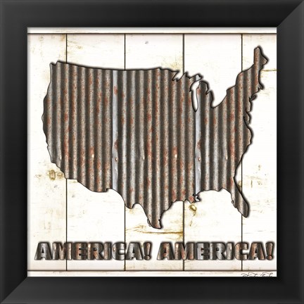 Framed America Print