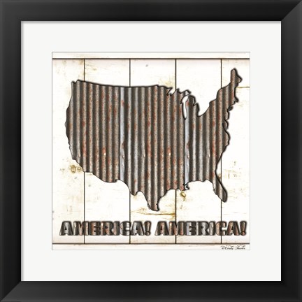 Framed America Print