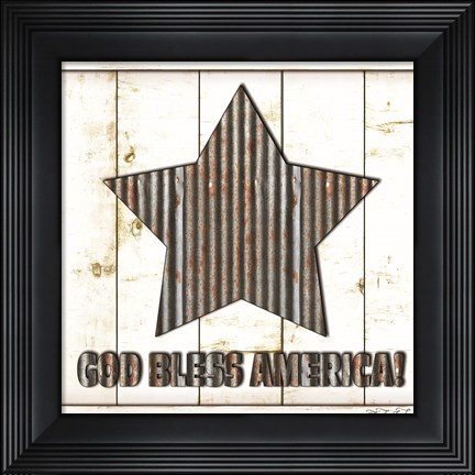 Framed God Bless America Print