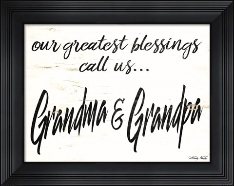 Framed Grandma &amp; Grandpa Print