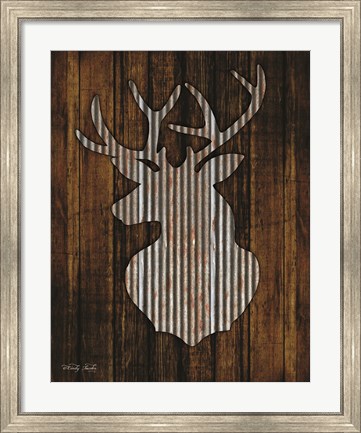 Framed Deer Head II Print
