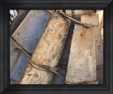 Framed Windmill Blades Print