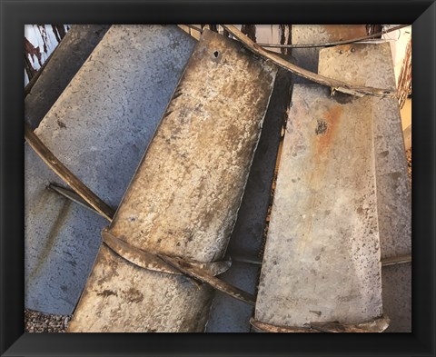 Framed Windmill Blades Print