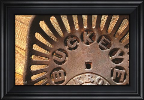 Framed Buckeye Tractor Seat Print