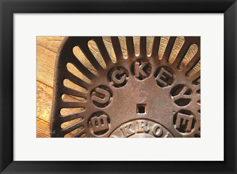 Framed Buckeye Tractor Seat Print