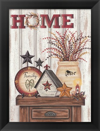 Framed Home &amp; Family Print