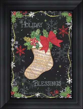 Framed Holiday Blessings Print