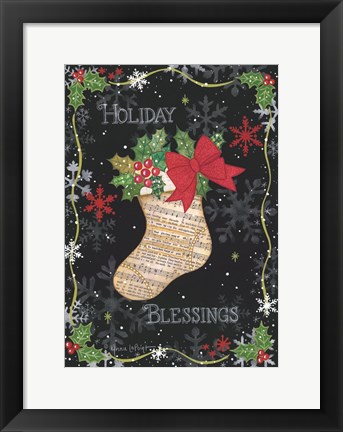 Framed Holiday Blessings Print