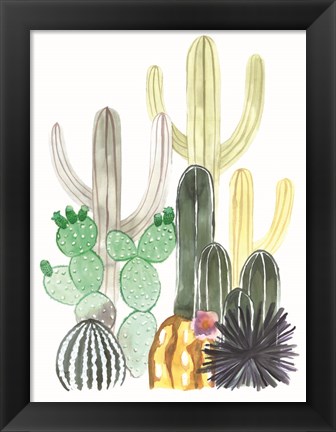 Framed Cacti Party Print