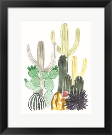 Framed Cacti Party Print