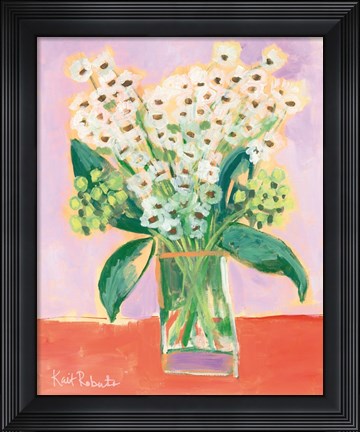 Framed Flowers for Eliza I Print