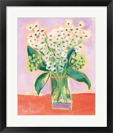 Framed Flowers for Eliza I Print