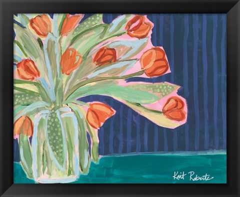 Framed Tulips for Maxine II Print