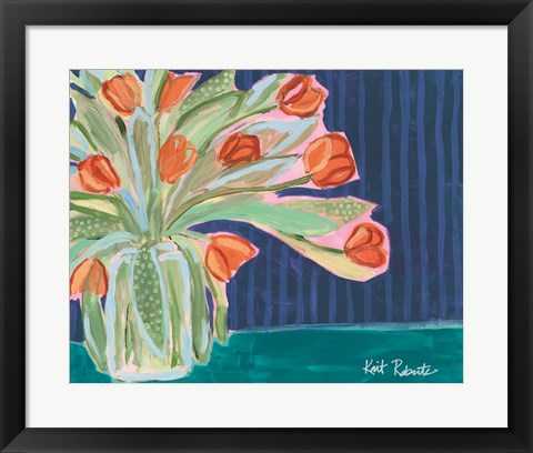 Framed Tulips for Maxine II Print