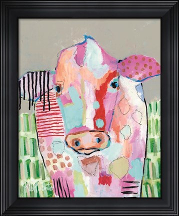 Framed Moo Series:  Farrah Print