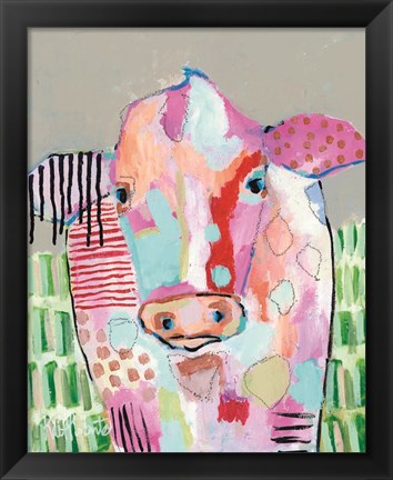 Framed Moo Series:  Farrah Print