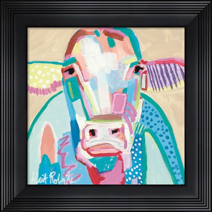 Framed Moo Series:  Ethel Print