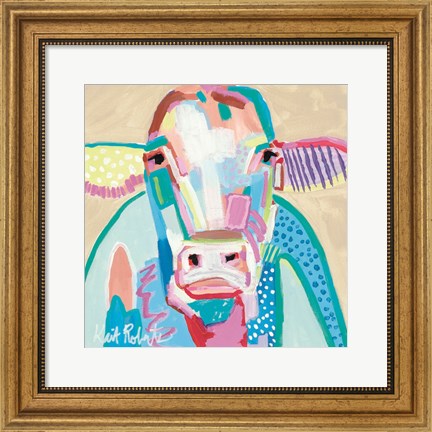 Framed Moo Series:  Ethel Print