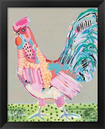 Framed Cluck Norris Print