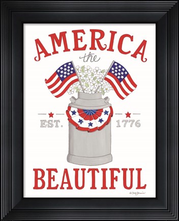 Framed America the Beautiful Print