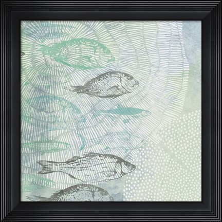 Framed Swimming Fish Print