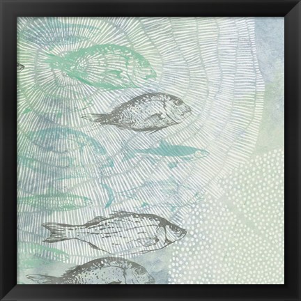 Framed Swimming Fish Print