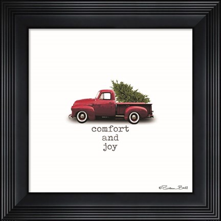 Framed Comfort and Joy Christmas Print