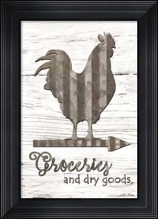 Framed Groceries Print