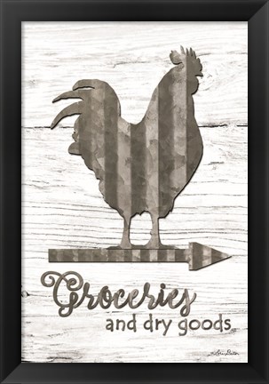 Framed Groceries Print