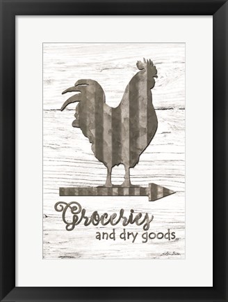 Framed Groceries Print