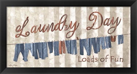 Framed Laundry Day Print