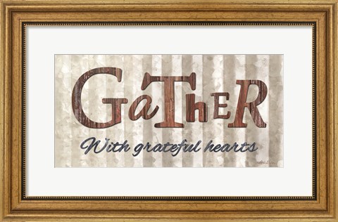 Framed Gather with Graceful Hearts Print
