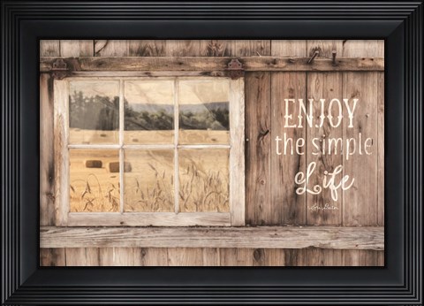 Framed Enjoy the Simple Life Print