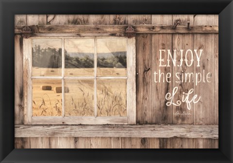 Framed Enjoy the Simple Life Print