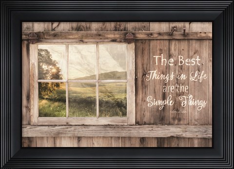 Framed Simple Things Print