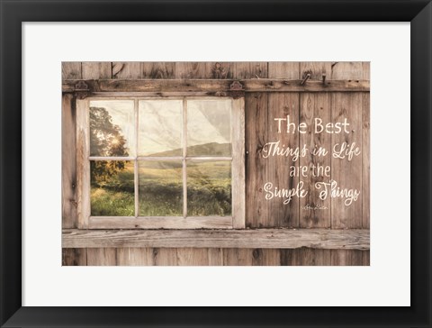 Framed Simple Things Print