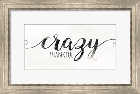 Framed Crazy Thankful Print