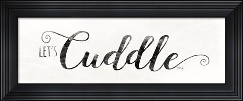 Framed Let&#39;s Cuddle Print