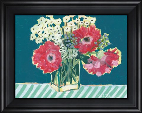 Framed Flowers for Belle I Print