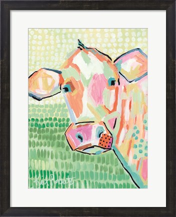 Framed Moo Series:  Peggy Print