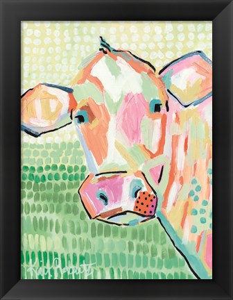 Framed Moo Series:  Peggy Print