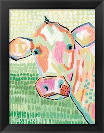 Framed Moo Series:  Peggy Print