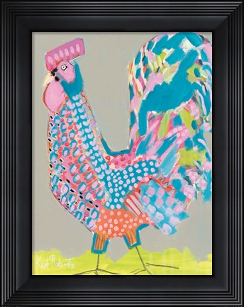 Framed Ralph the Rooster Print
