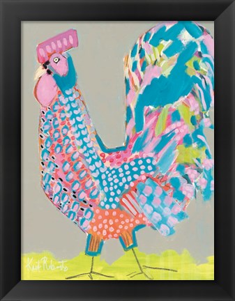 Framed Ralph the Rooster Print