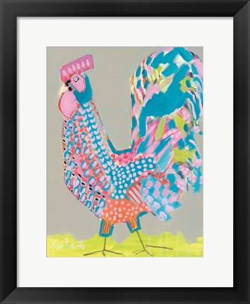 Framed Ralph the Rooster Print